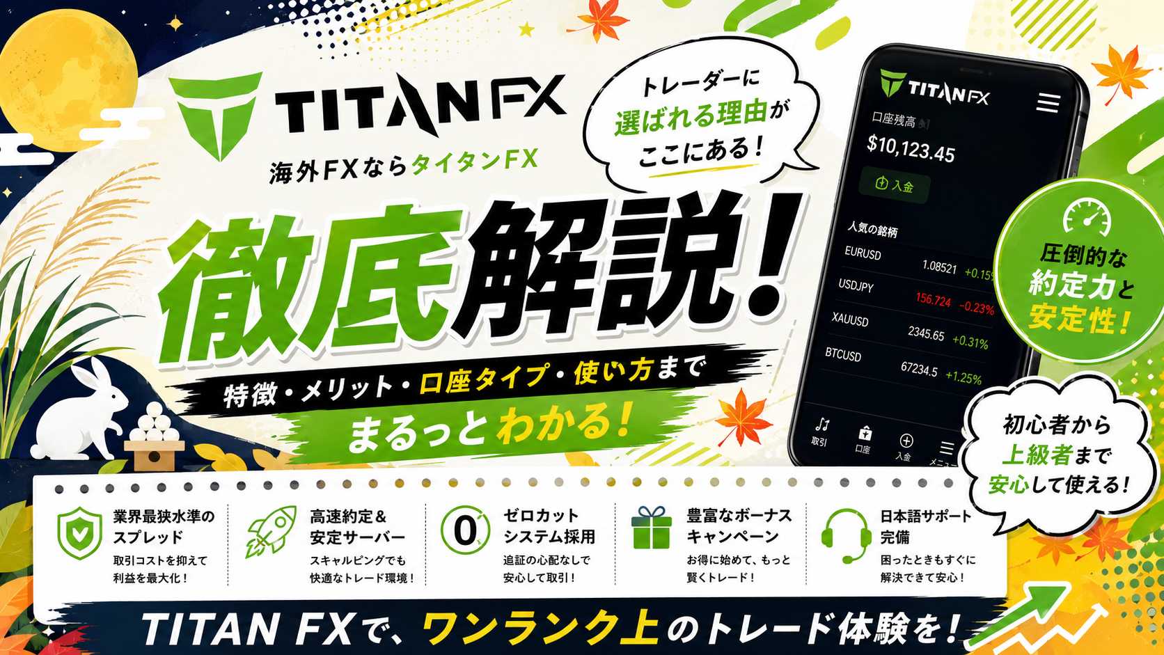 「Titan FXの高評価ポイントとは？初心者にもわかりやすく特徴を整理」のアイキャッチ画像